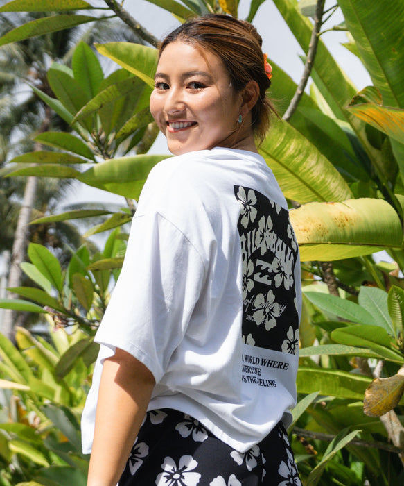 BILLABONG ウィメンズ SQUARE LOGO 【WIDE LOOSE CROPPED】 Tシャツ 【2026年春夏モデル】