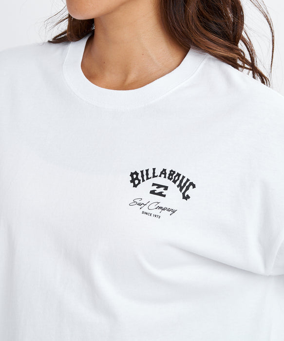 BILLABONG ウィメンズ SQUARE LOGO LOOSE CR Tシャツ 【2026年春夏モデル】 BPB / M