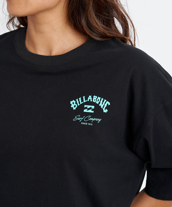 BILLABONG ウィメンズ SQUARE LOGO LOOSE CR Tシャツ 【2026年春夏モデル】 OCS / M