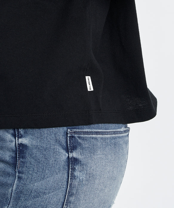 BILLABONG ウィメンズ SQUARE LOGO LOOSE CR Tシャツ 【2026年春夏モデル】 OCS / M