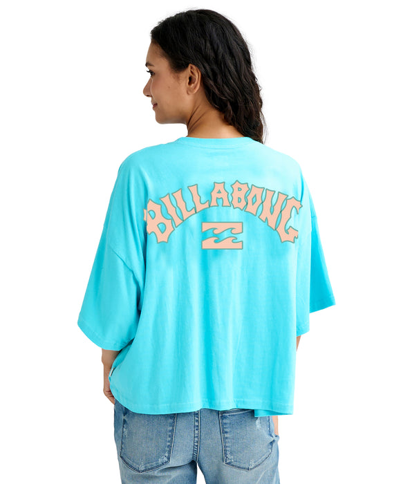 BILLABONG ウィメンズ PUFF ARCH WIDE LOOSE Tシャツ 【2026年春夏モデル】 OCS / M