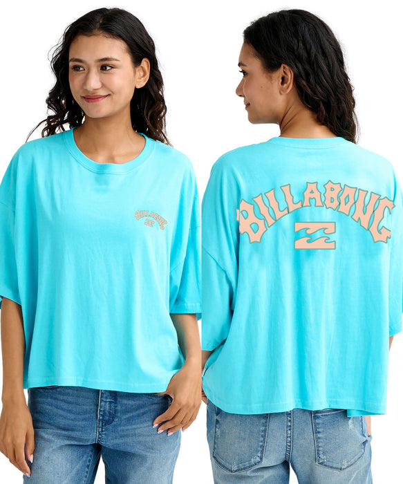 BILLABONG ウィメンズ PUFF ARCH 【WIDE LOOSE CROPPED】 Tシャツ 【2026年春夏モデル】