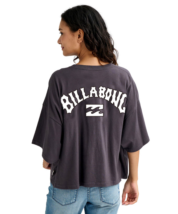 BILLABONG ウィメンズ PUFF ARCH WIDE LOOSE Tシャツ 【2026年春夏モデル】 OFB / M