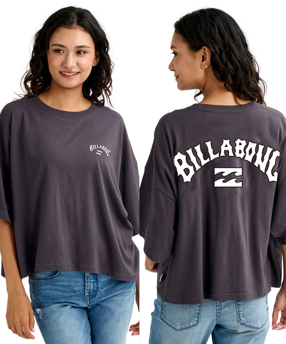 BILLABONG ウィメンズ PUFF ARCH 【WIDE LOOSE CROPPED】 Tシャツ 【2026年春夏モデル】