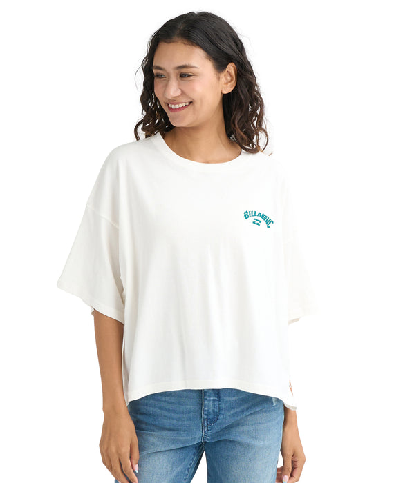 BILLABONG ウィメンズ PUFF ARCH WIDE LOOSE Tシャツ 【2026年春夏モデル】 SCS / M