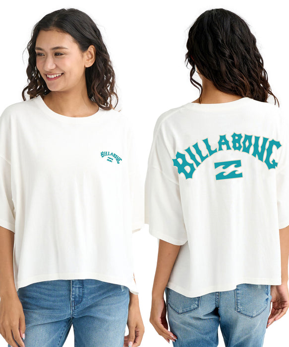BILLABONG ウィメンズ PUFF ARCH 【WIDE LOOSE CROPPED】 Tシャツ 【2026年春夏モデル】