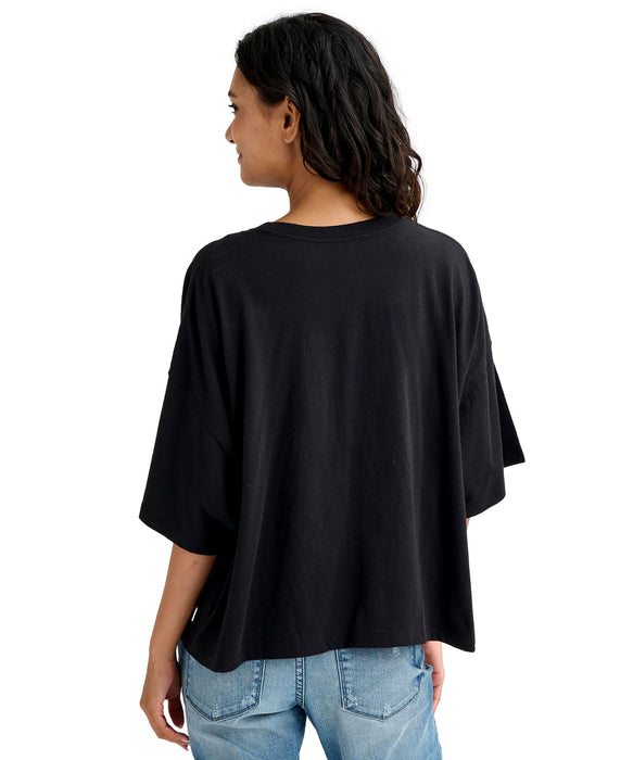 BILLABONG ウィメンズ CORD SHELL WIDE LOOS Tシャツ 【2026年春夏モデル】 BLK / M
