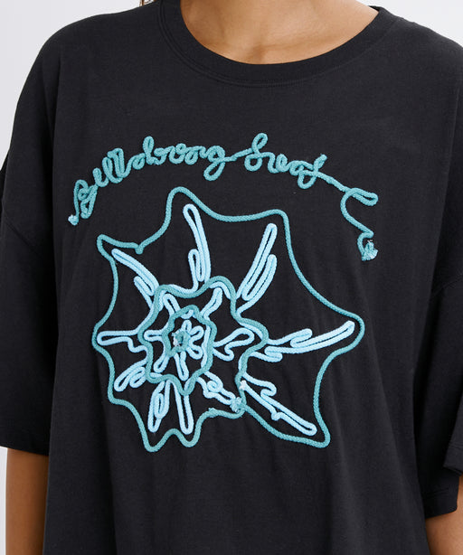 BILLABONG ウィメンズ CORD SHELL WIDE LOOS Tシャツ 【2026年春夏モデル】 BLK / M