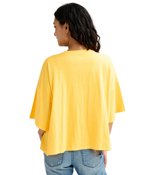 BILLABONG ウィメンズ CORD SHELL WIDE LOOS Tシャツ 【2026年春夏モデル】 DAF / M