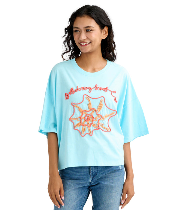 BILLABONG ウィメンズ CORD SHELL WIDE LOOS Tシャツ 【2026年春夏モデル】 PBE / M
