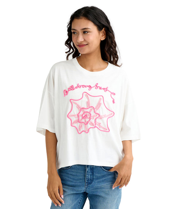 BILLABONG ウィメンズ CORD SHELL WIDE LOOS Tシャツ 【2026年春夏モデル】 SCS / M
