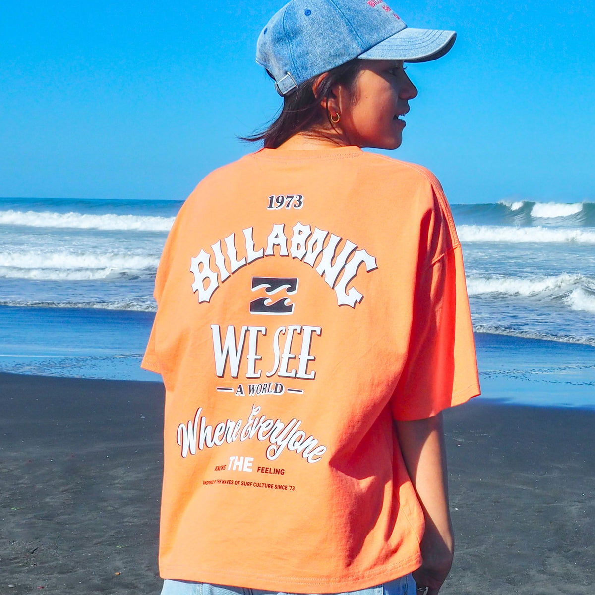SALE】BILLABONG ウィメンズ MESSAGE ARCH 【MEDIUM LOOSE】 Tシャツ