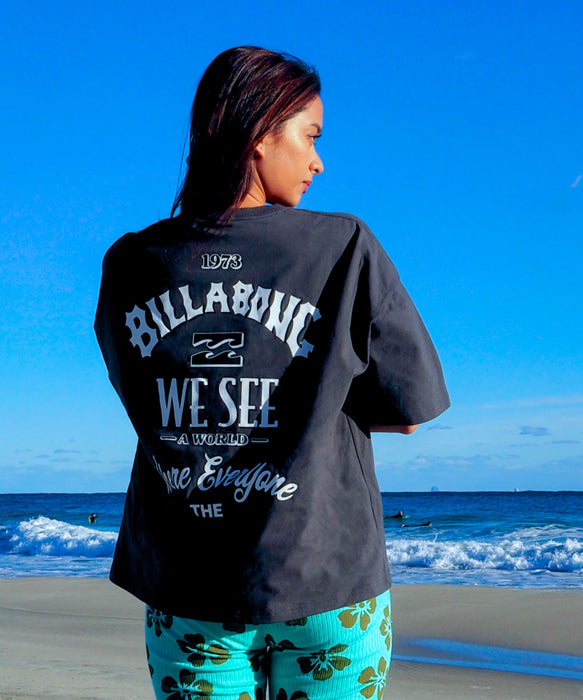 BILLABONG ウィメンズ MESSAGE ARCH 【MEDIUM LOOSE】 Tシャツ 【2026年春夏モデル】