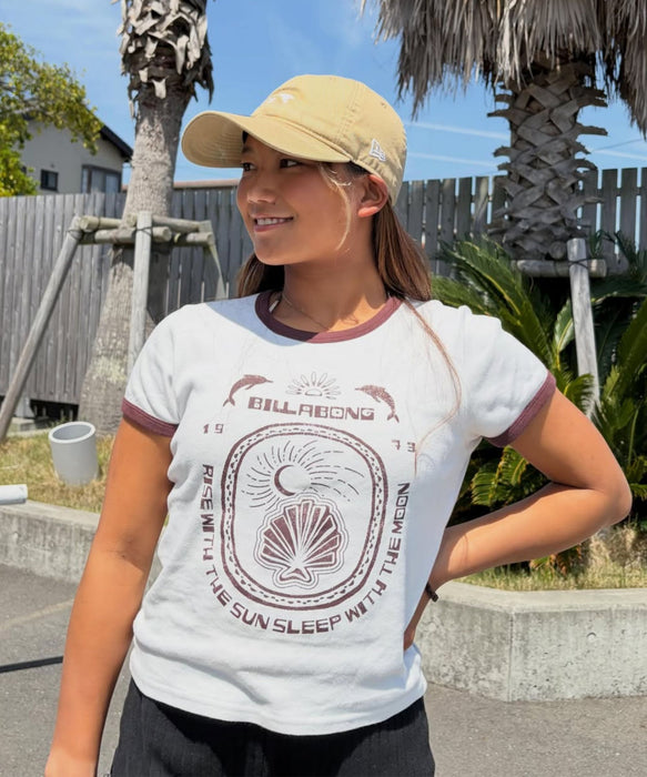 【SALE】BILLABONG ウィメンズ RINGER 【BABY FIT】Tシャツ 【2026年春夏モデル】
