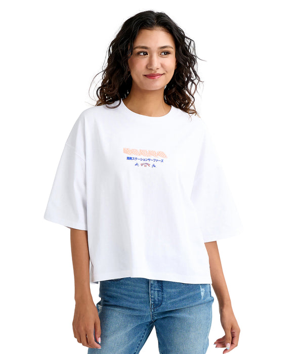 BILLABONG ウィメンズ DESTINATION TOKYO TE Tシャツ 【2026年春夏モデル】 WHT / M