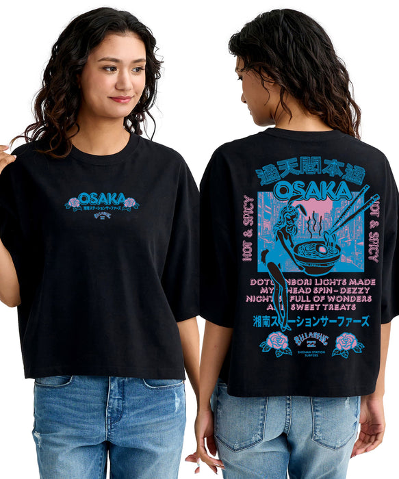 BILLABONG ウィメンズ 【SHONAN STATION SUFERS】DESTINATION OSAKA TEE 【LOOSE CROPPED】Tシャツ 【2026年春夏モデル】