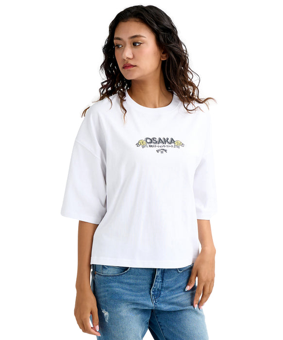 BILLABONG ウィメンズ DESTINATION OSAKA TE Tシャツ 【2026年春夏モデル】 WHT / M
