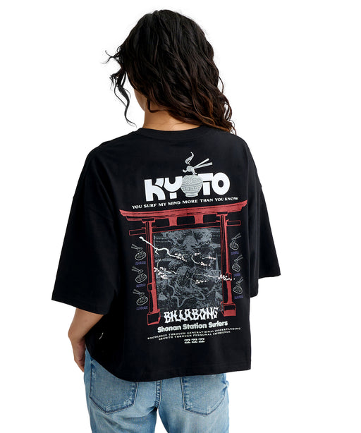 BILLABONG ウィメンズ DESTINATION KYOTO TE Tシャツ 【2026年春夏モデル】 BLK / M