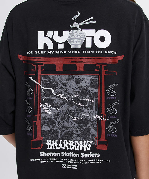 BILLABONG ウィメンズ DESTINATION KYOTO TE Tシャツ 【2026年春夏モデル】 BLK / M