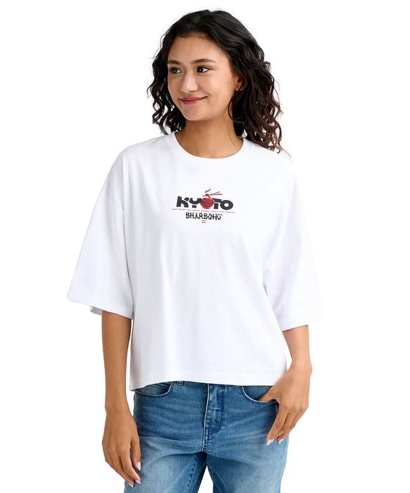 BILLABONG ウィメンズ DESTINATION KYOTO TE Tシャツ 【2026年春夏モデル】 WHT / M