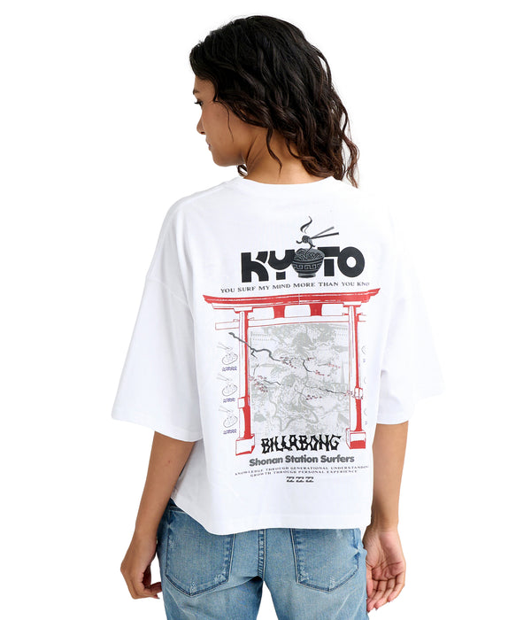 BILLABONG ウィメンズ DESTINATION KYOTO TE Tシャツ 【2026年春夏モデル】 WHT / M