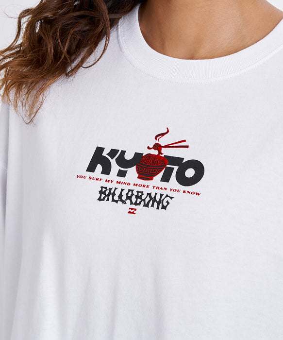 BILLABONG ウィメンズ DESTINATION KYOTO TE Tシャツ 【2026年春夏モデル】 WHT / M