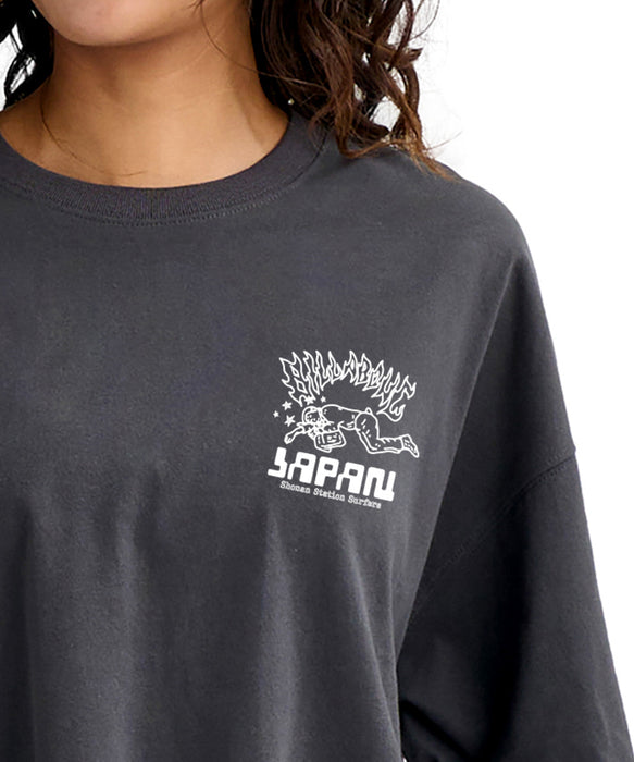 BILLABONG ウィメンズ 【SHONAN STATION SUFERS】DESTINATION JAPAN TEE 【LOOSE CROPPED】Tシャツ 【2026年春夏モデル】