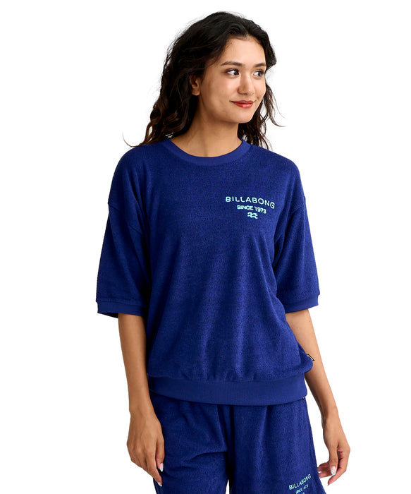 BILLABONG ウィメンズ PILE SS TOPS セーター 【2026年春夏モデル】 NVY / L