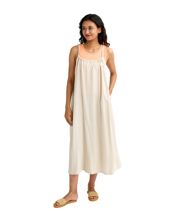 BILLABONG ウィメンズ CAMI BACK WOVEN DRES ワンピース 【2026年春夏モデル】 NAT / M