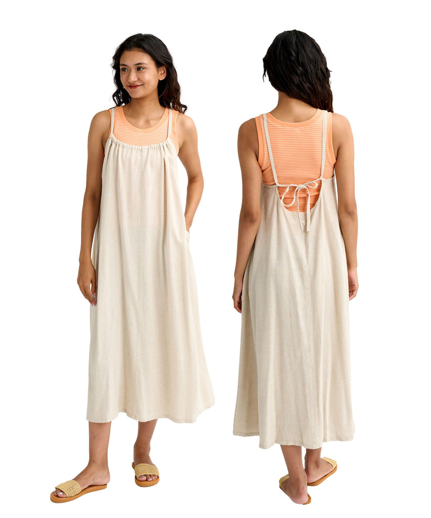 2026SS⭐️スーパービューティー⭐️サイド伸縮素材ギンガムワンピース　44 SALE】BILLABONG ウィメンズ CAMI BACK WOVEN DRES ワンピース 【2026