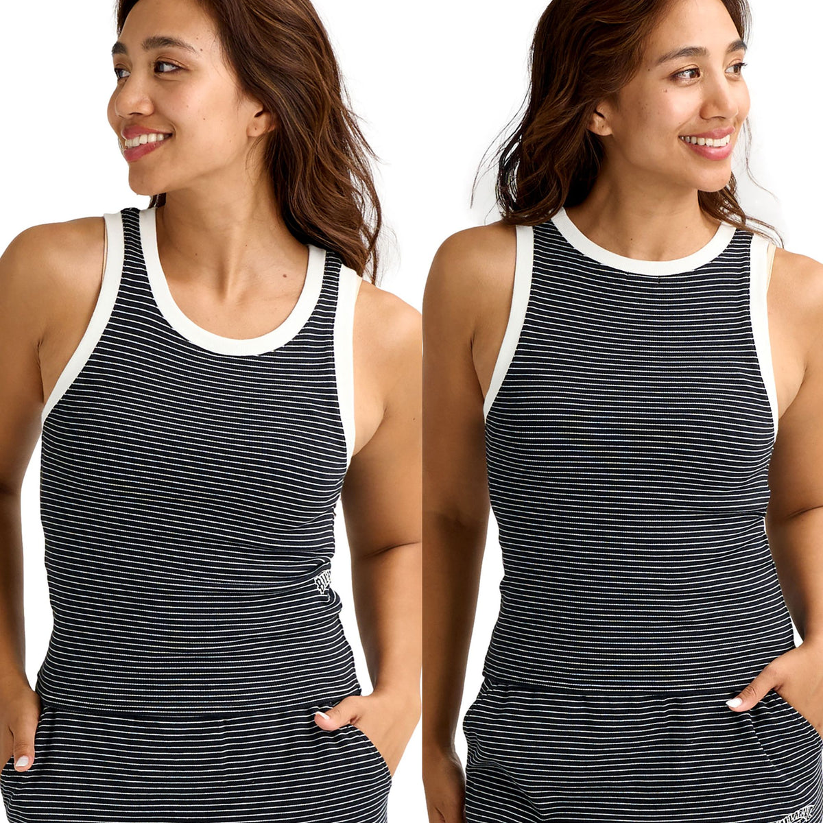 OUTLET】BILLABONG ウィメンズ 2WAY STRIPED RIB 【BABY FIT】タンク