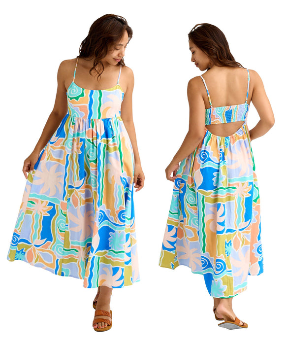 BILLABONG ウィメンズ【SOULFUL O' STOKE】 ISLAND LIFE MIDI DRS ワンピース 【2026年春夏モデル】
