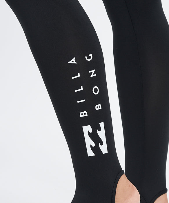 BILLABONG ウィメンズ LOGO BAND UV ラッシュ トレンカ レギンス