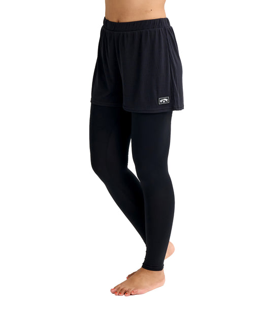 BILLABONG ウィメンズ UV CULOTTE LEGGINGS ラッシュレギンス 【2026年春夏モデル】 BLK / L