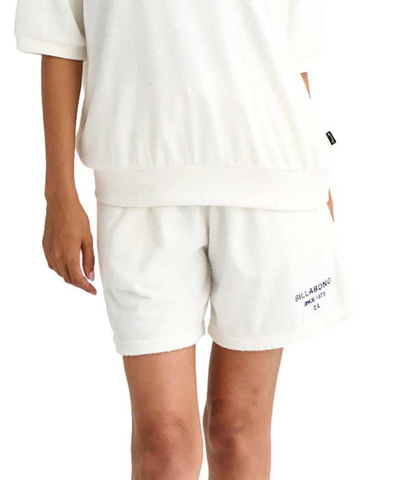 BILLABONG ウィメンズ セットアップ パイルショートパンツ 【2026年春