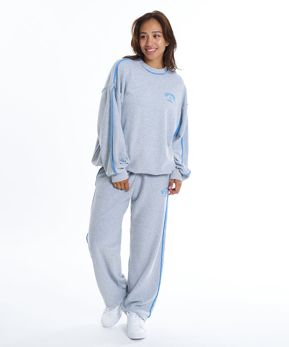 BILLABONG ウィメンズ CONTRAST SWEAT LONG  ロングパンツ 【2026年春夏モデル】 GRH / M