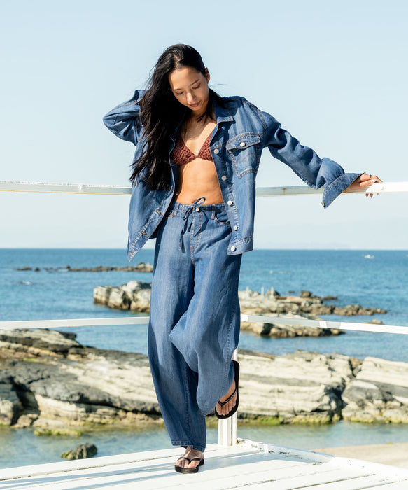 BILLABONG フード付きデニムジャンパー セール】BILLABONG レディース DENIM PUFF JACKET ジャケット 【2025年