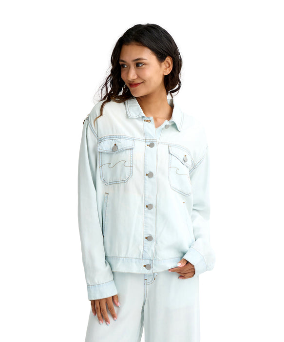 BILLABONG ウィメンズ TENCEL DENIM JACKET ジャケット 【2026年春夏モデル】 BMT / L