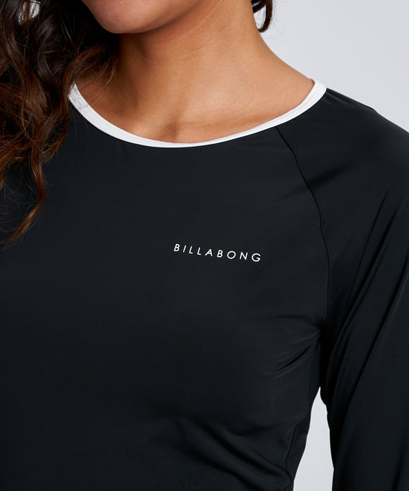 BILLABONG ウィメンズ CROPPED RASHGUARD BI 水着 【2026年春夏モデル】 BLK / M