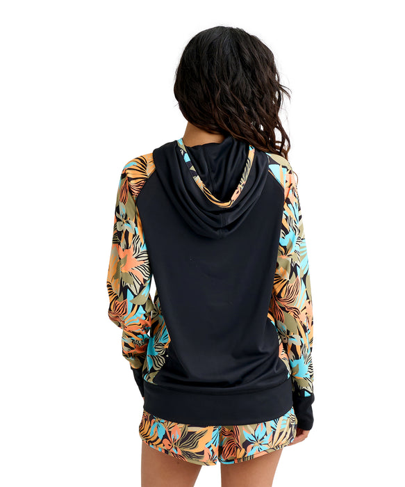 BILLABONG ウィメンズ DES TROPIQUES ZIP UP ジップラッシュガード 【2026年春夏モデル】 BLM / L