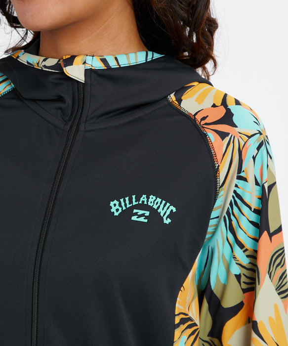 BILLABONG ウィメンズ DES TROPIQUES ZIP UP ジップラッシュガード 【2026年春夏モデル】 BLM / L