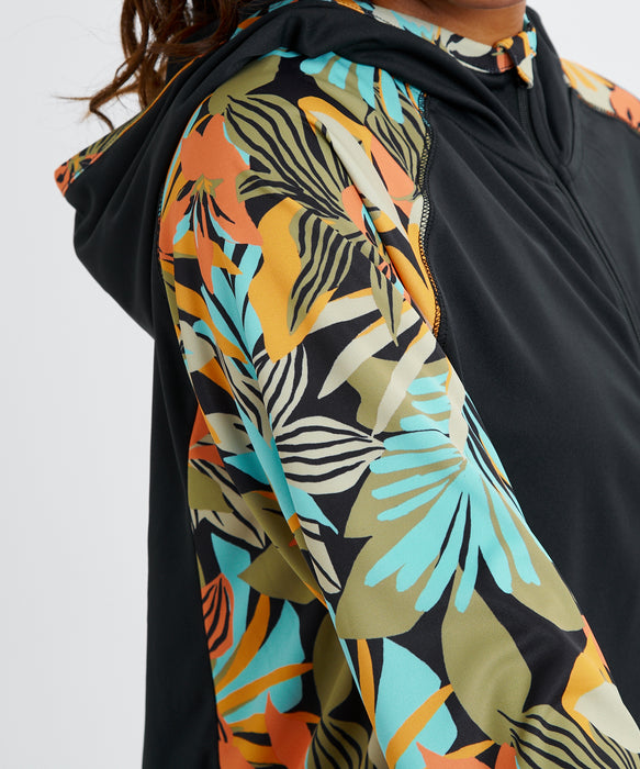 BILLABONG ウィメンズ DES TROPIQUES ZIP UP ジップラッシュガード 【2026年春夏モデル】 BLM / L