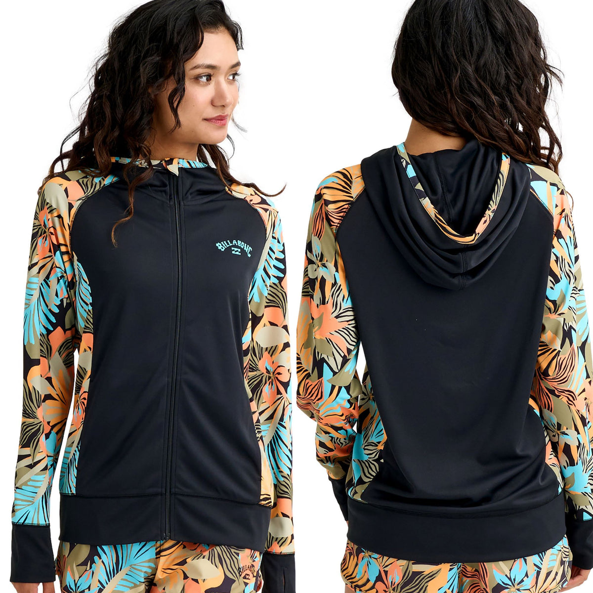 BILLABONG ウィメンズ DES TROPIQUES （UPF50+）ZIP UP ジップフード