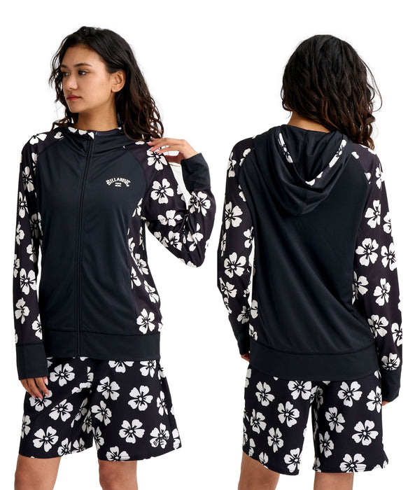 BILLABONG ウィメンズ DES TROPIQUES ZIP UP ジップフード ラッシュガード 【2026年春夏モデル】
