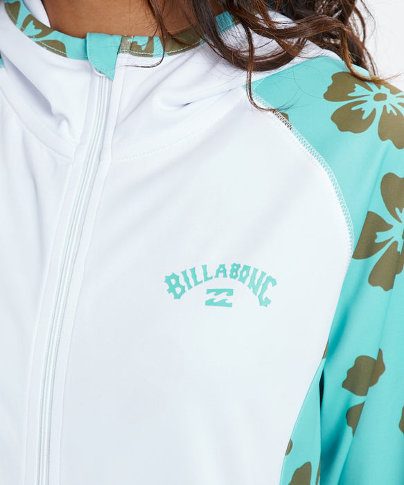 BILLABONG ウィメンズ DES TROPIQUES ZIP UP ジップフード ラッシュ