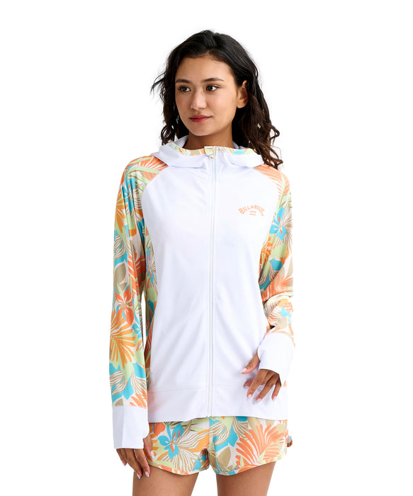 BILLABONG ウィメンズ DES TROPIQUES ZIP UP ジップフード ラッシュ