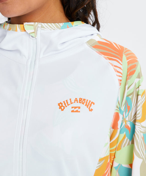 BILLABONG ウィメンズ DES TROPIQUES ZIP UP ジップフード ラッシュ