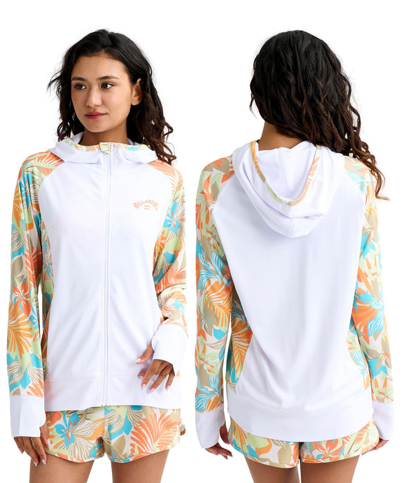 BILLABONG ウィメンズ DES TROPIQUES ZIP UP ジップフード ラッシュガード 【2026年春夏モデル】