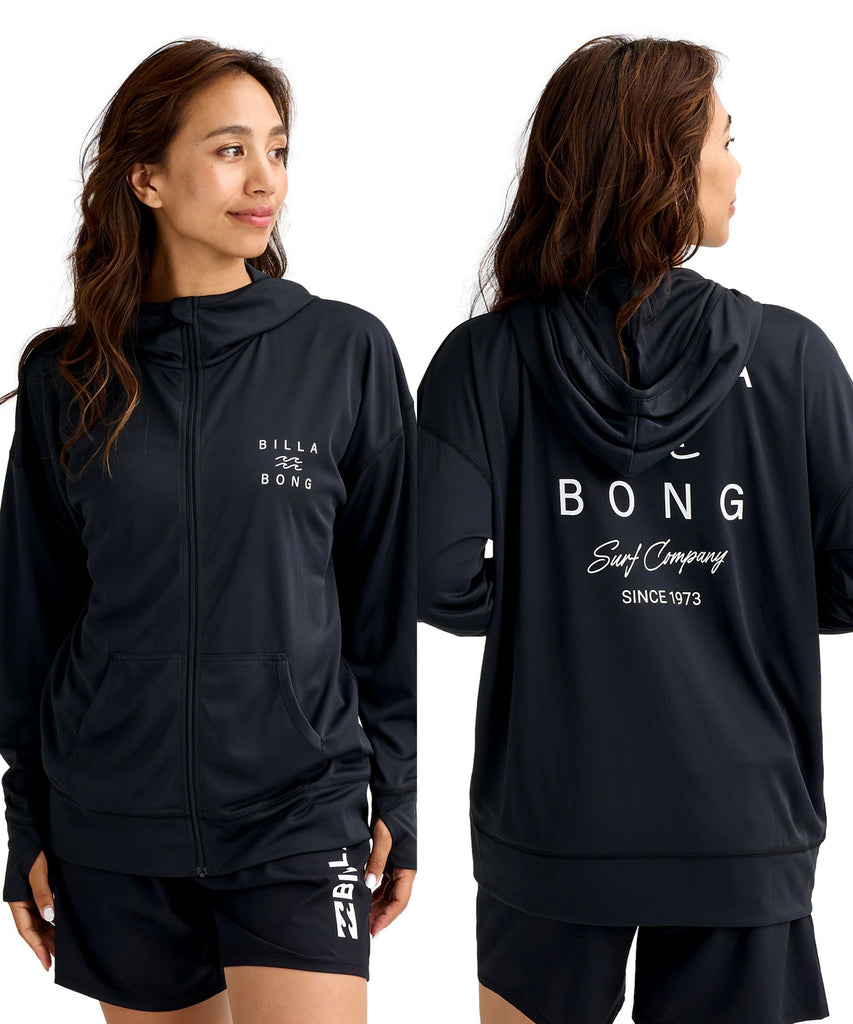 BILLABONG ウィメンズ ZIP UP HOODED ジップフード ラッシュガード