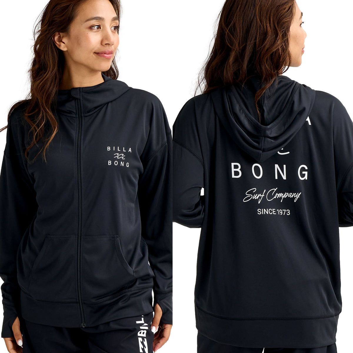 BILLABONG ウィメンズ ZIP UP HOODED ジップフード ラッシュガード